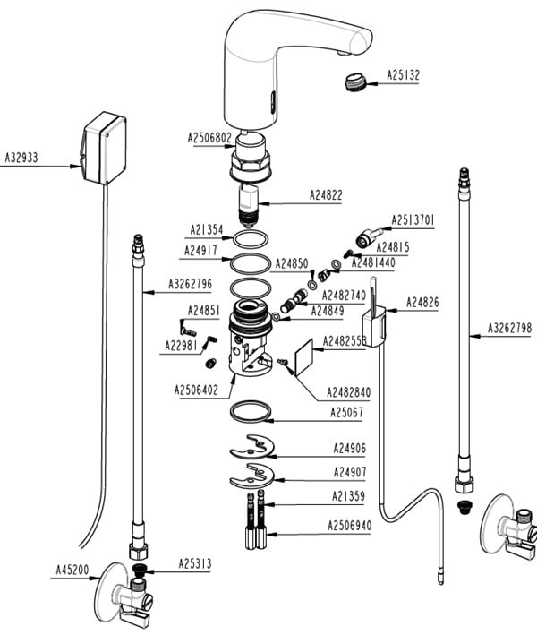 Artema Wing Fotoselli Lavabo Bataryası