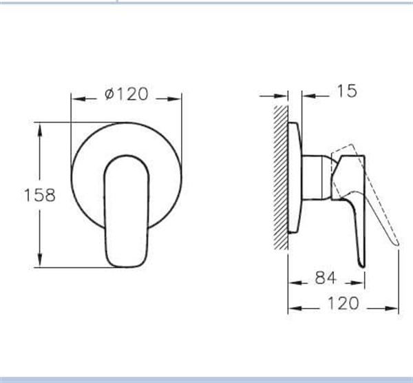 Artema X-Line Ankastre Duş Bataryası