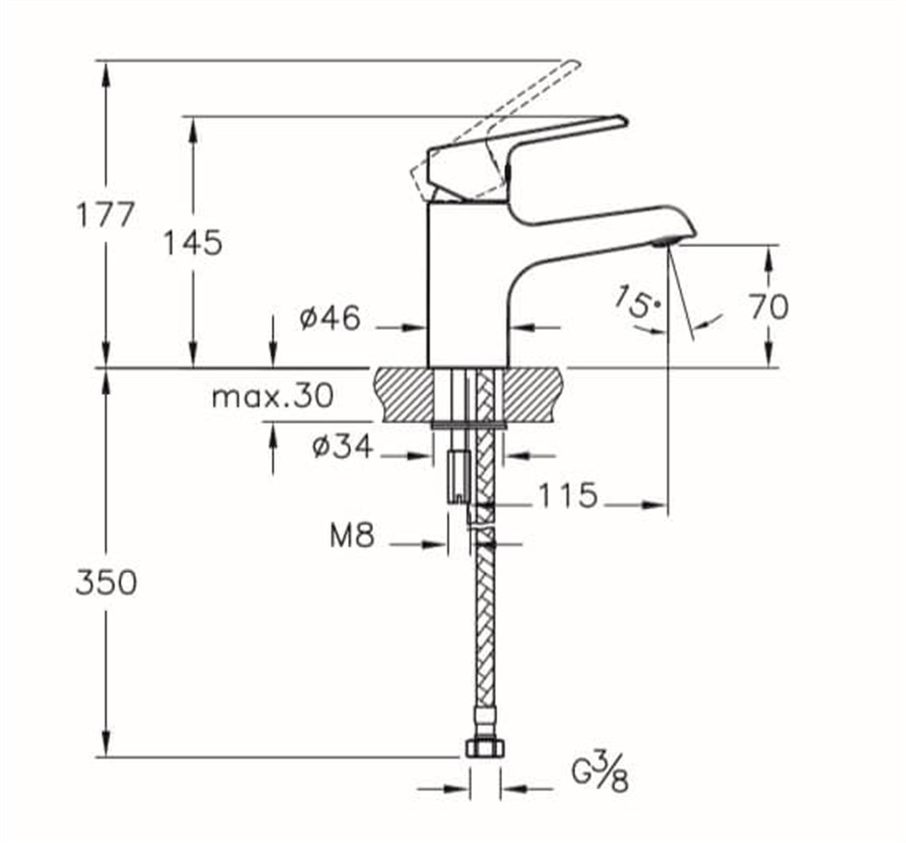 Axe S BluEco Lavabo Bataryası