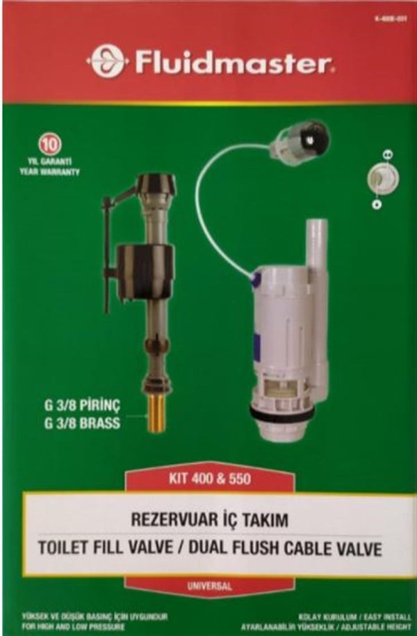 Fluidmaster Rezervuar Iç Takım Kıt 400 & 550 K-400E-031