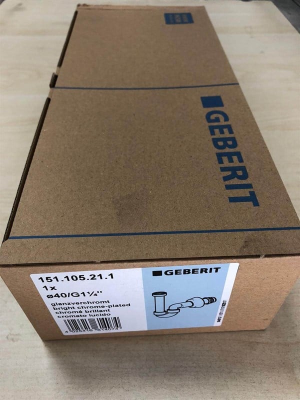 Geberit Lavabo Sifonu U Tipi Parlak Krom