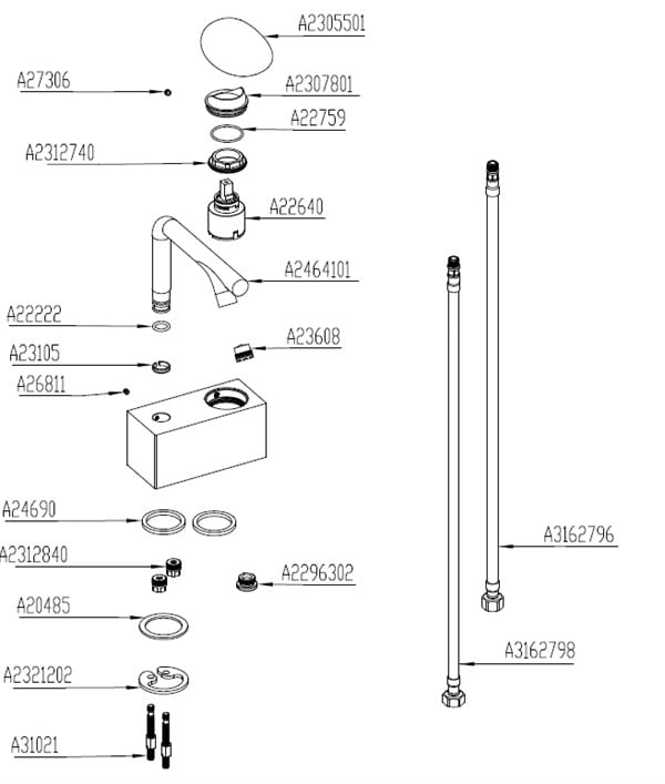 İstanbul Lavabo Bataryası Krom