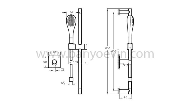 İstanbul sürgülü el duşu takımı
