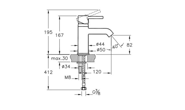 Minimax S BluEco Lavabo Bataryası