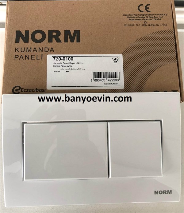 Norm 720-0100 PARLAK BEYAZ KUMANDA PANELİ