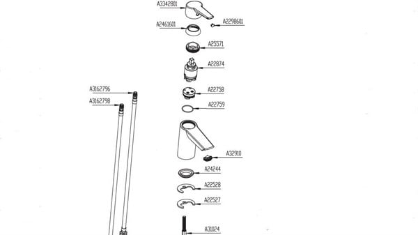 Solid S Lavabo Bataryası (Tek Delikli Armatür)