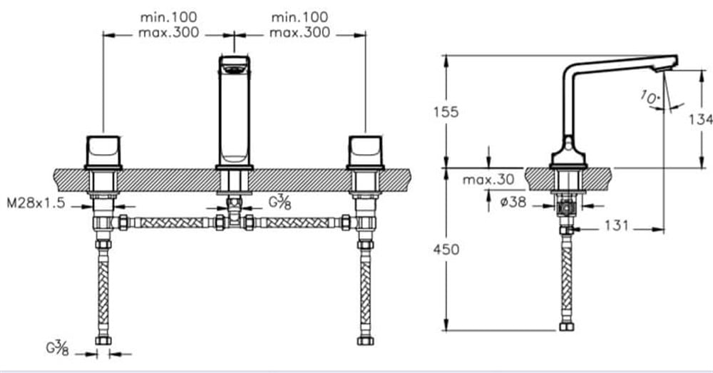 Suit L Lavabo Bataryası