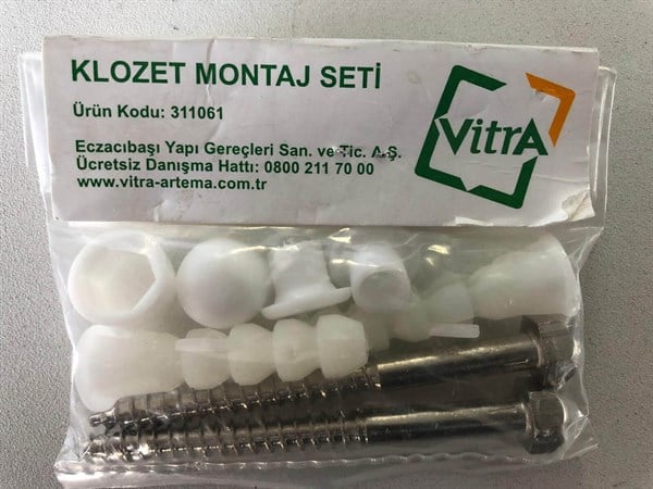 VitrA Klozet ve bide yere montaj seti
