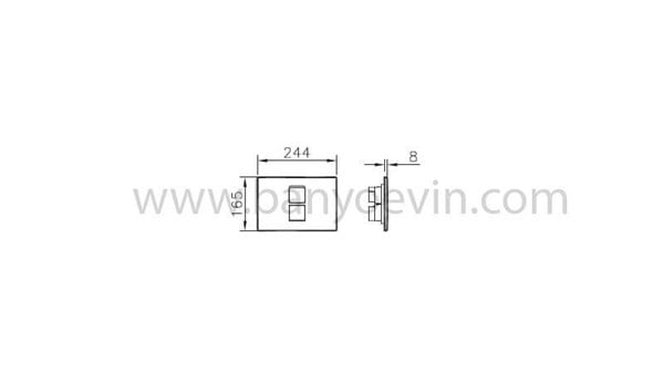 VİtrA Loop T kumanda panel