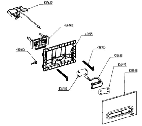 VİtrA Loop T Mekanik Kumanda Paneli (8 cm)