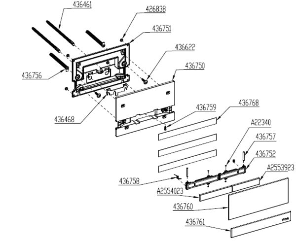 VİtrA Select Mekanik Kumanda Paneli Cam