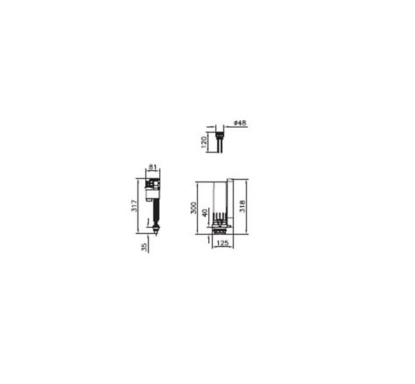 VitrA VitrAplus alttan su girişli rezervuarlar için 2,5/4 L