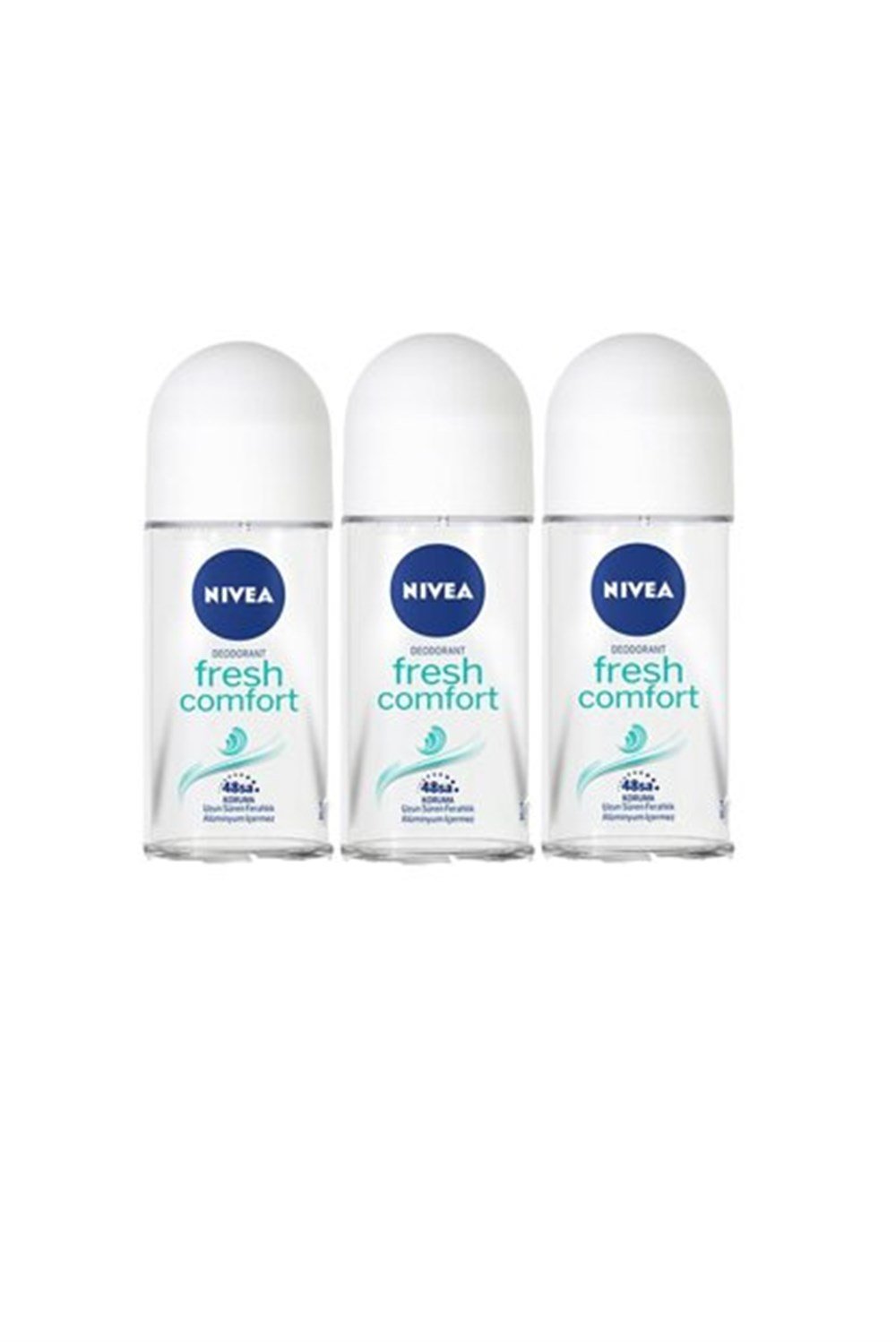 3 Adet Nivea Roll-On 50 Ml Fresh Comfort Kadın 