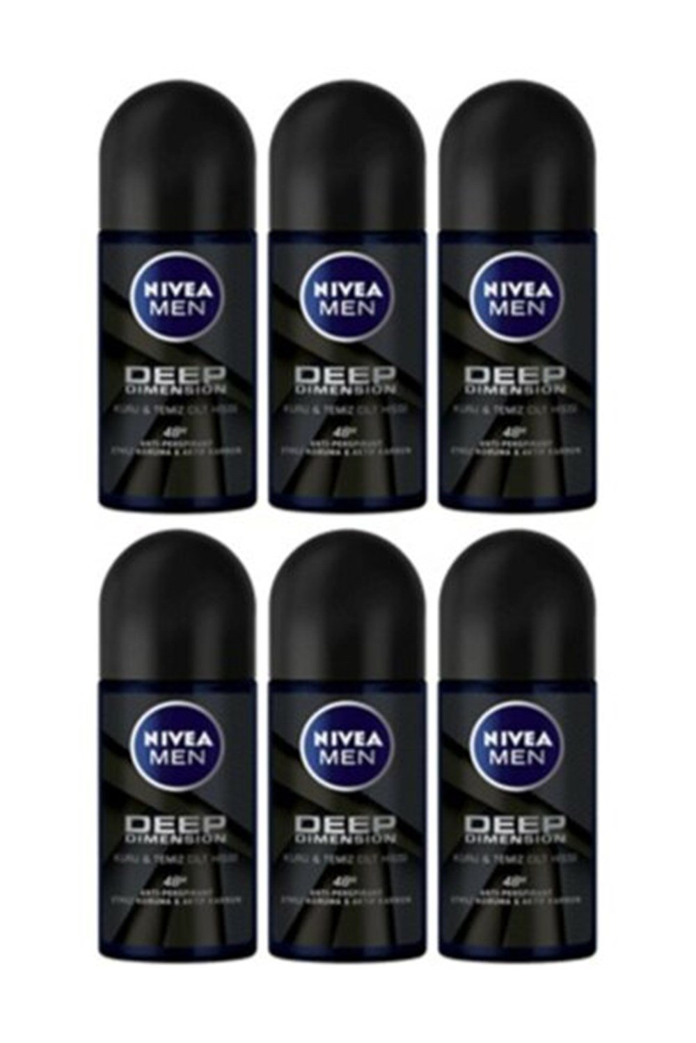 6 Adet Nivea Roll-On 50 Ml Deep Dımensıon Erkek
