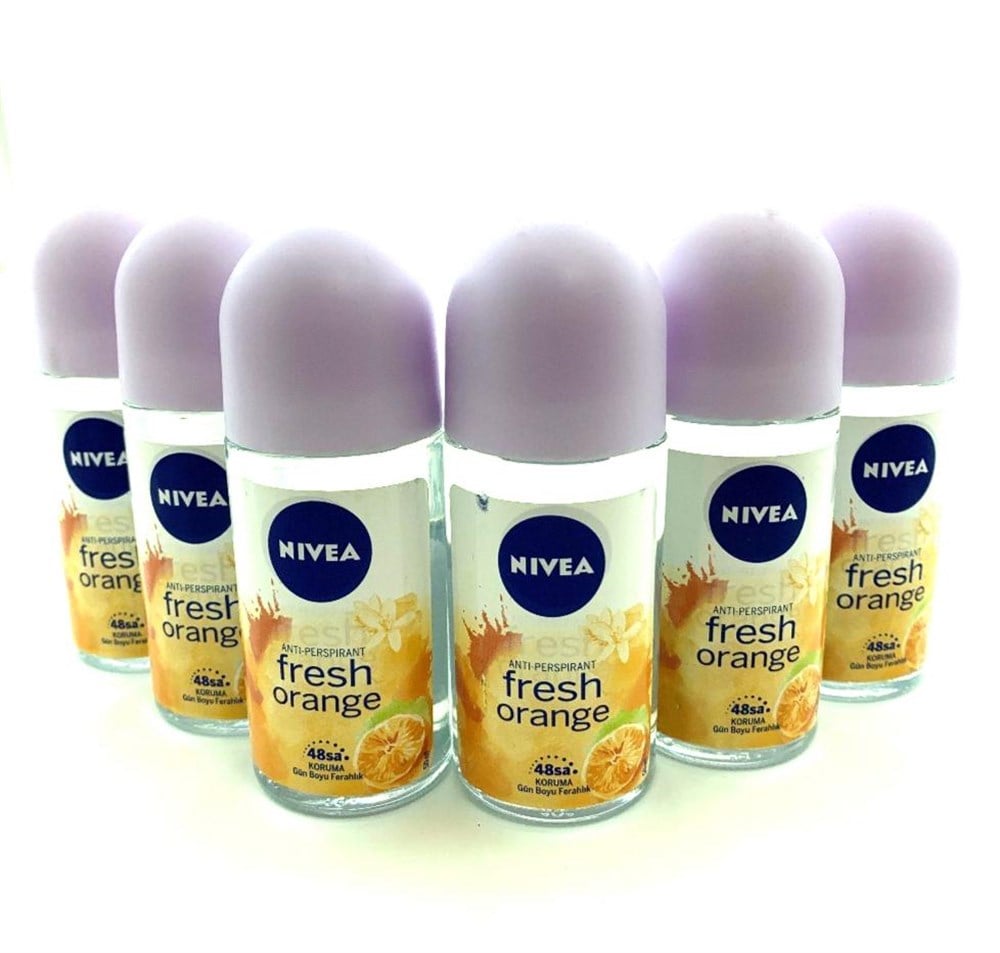 6 Adet Nivea Roll-On 50 Ml Fres Orange Kadın