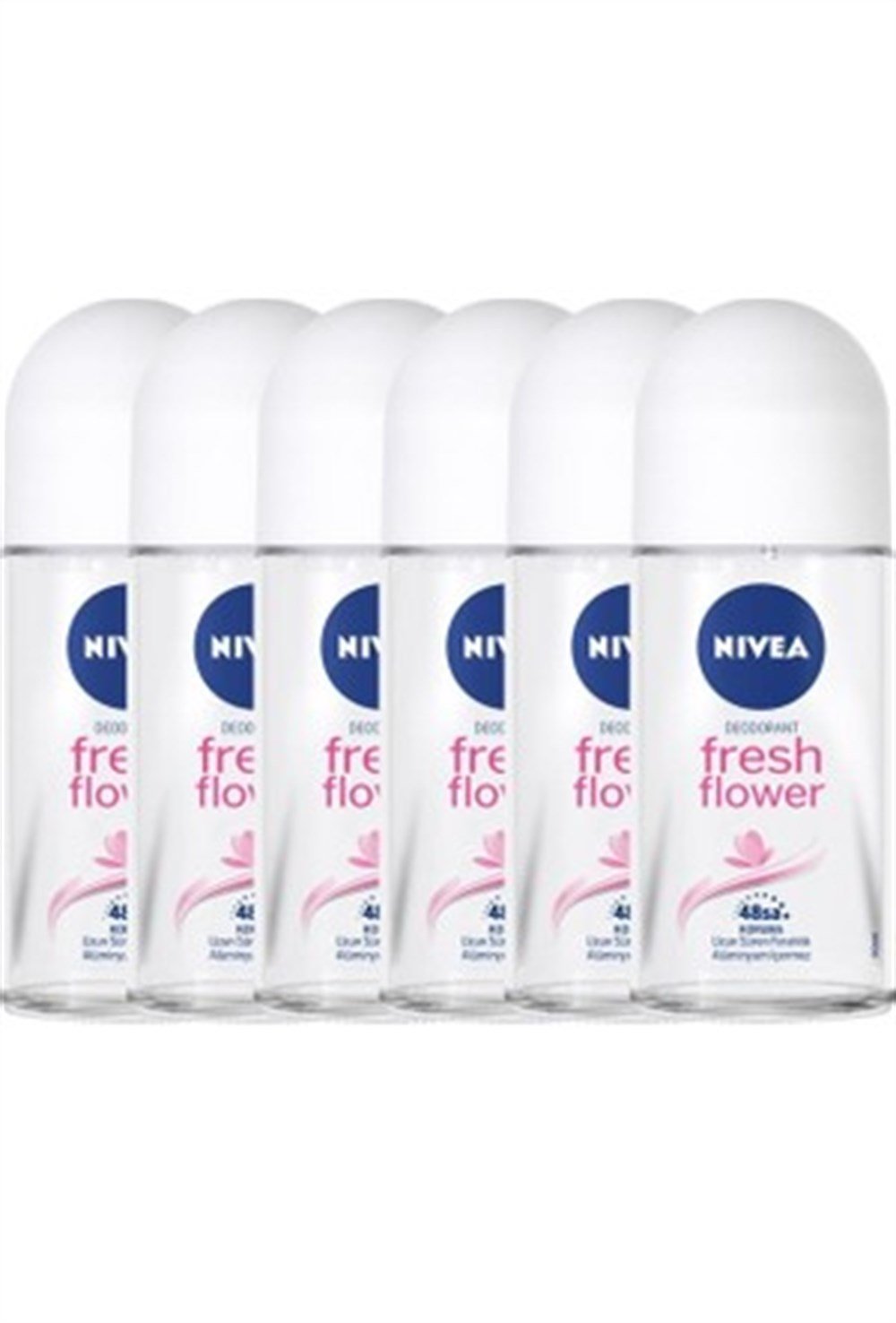 6 Adet Nivea Roll-On 50 Ml Invisible Fresh Flower Kadın 
