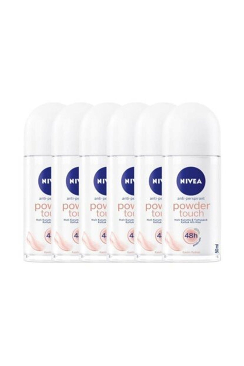 6 Adet Nivea Roll-On 50 Ml Powder Touch Kadın
