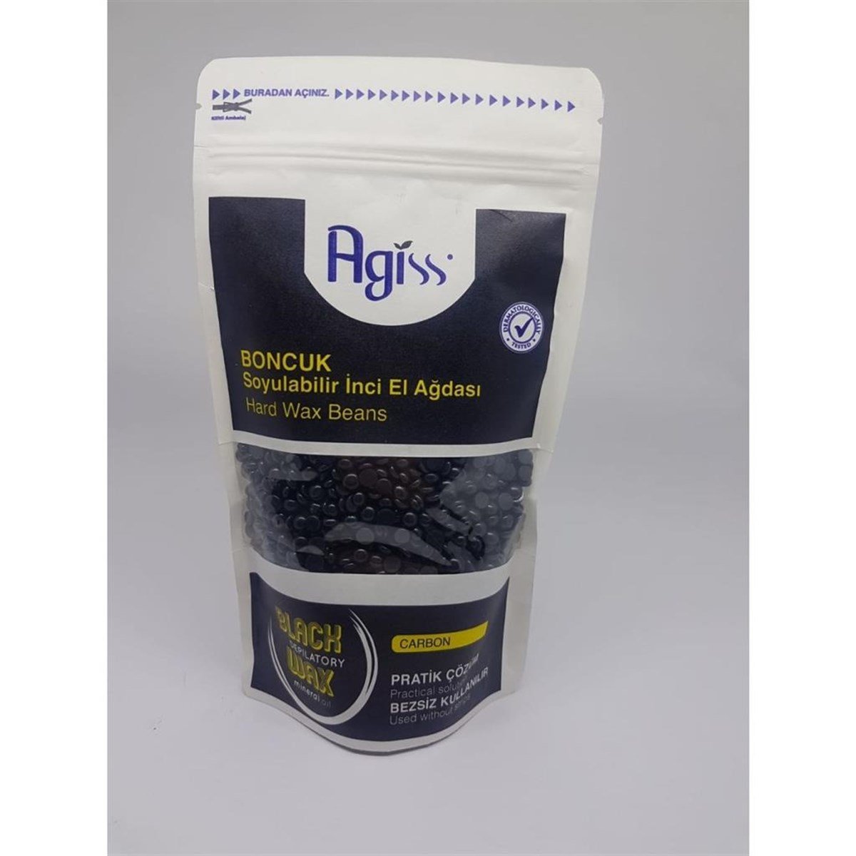 Agiss Boncuk Soyulabilen İnci El Ağdası Karbon