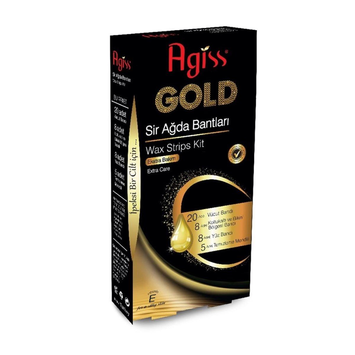 Agiss Gold Sir Ağda Bantları Ekstra Bakım 41 Adet