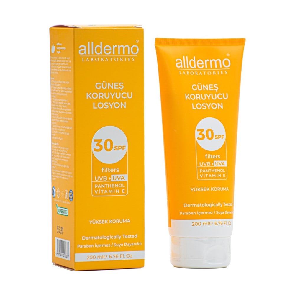 Alldermo Güneş Koruyucu Losyon 30 Spf 200 Ml