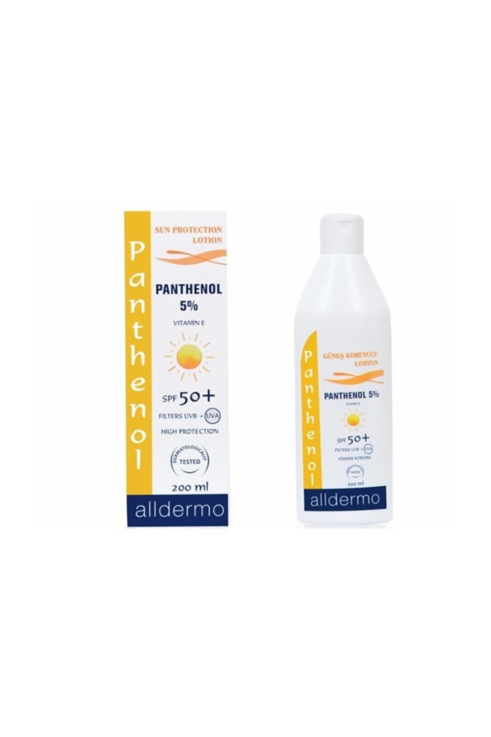 Alldermo Sun Güneş Kremi 50 Spf Panthenol 200 Ml