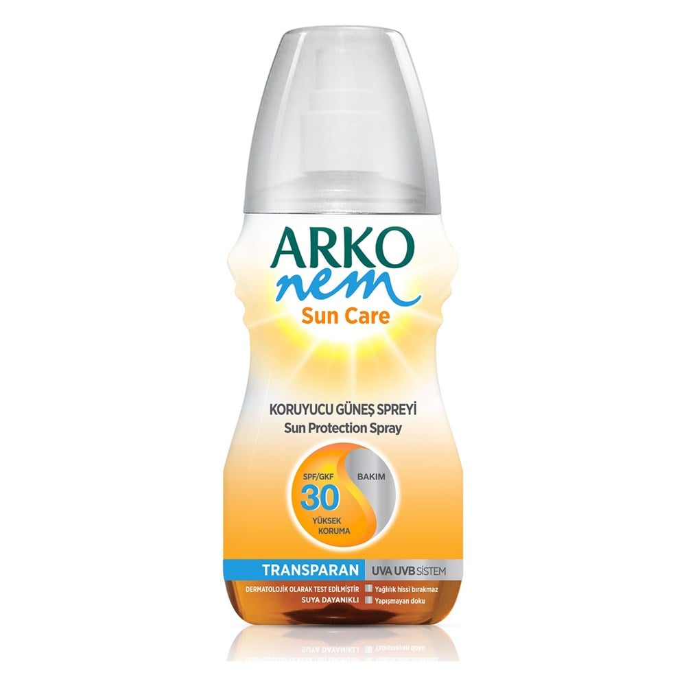 Arko Sun 150 Ml Transparan Sprey Koruyucu Spf 30 