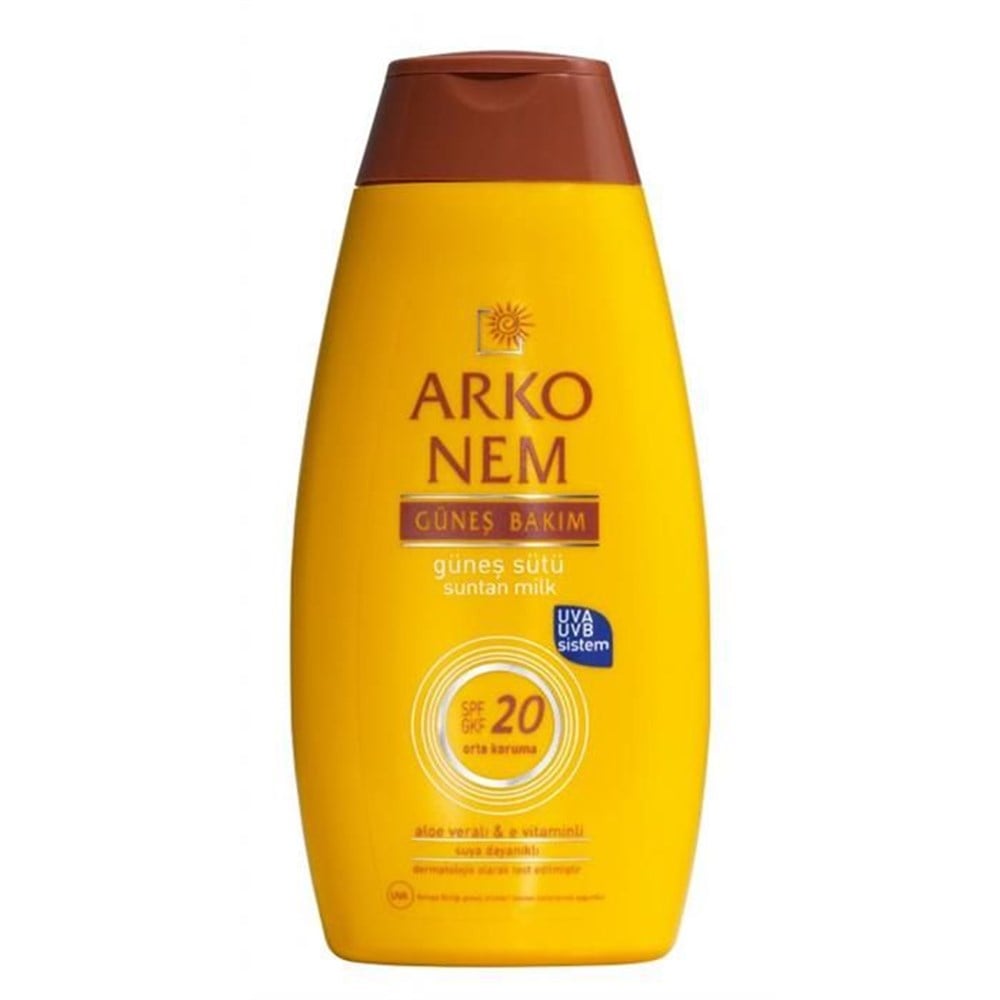 Arko Sun 200 Ml Koruyucu Güneş Sütü Nemlendirici Sfp 20