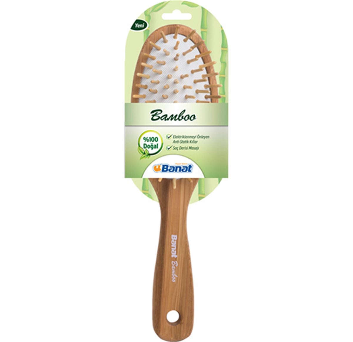 Banat Bamboo 181 %100 Doğal Saç Fırçası