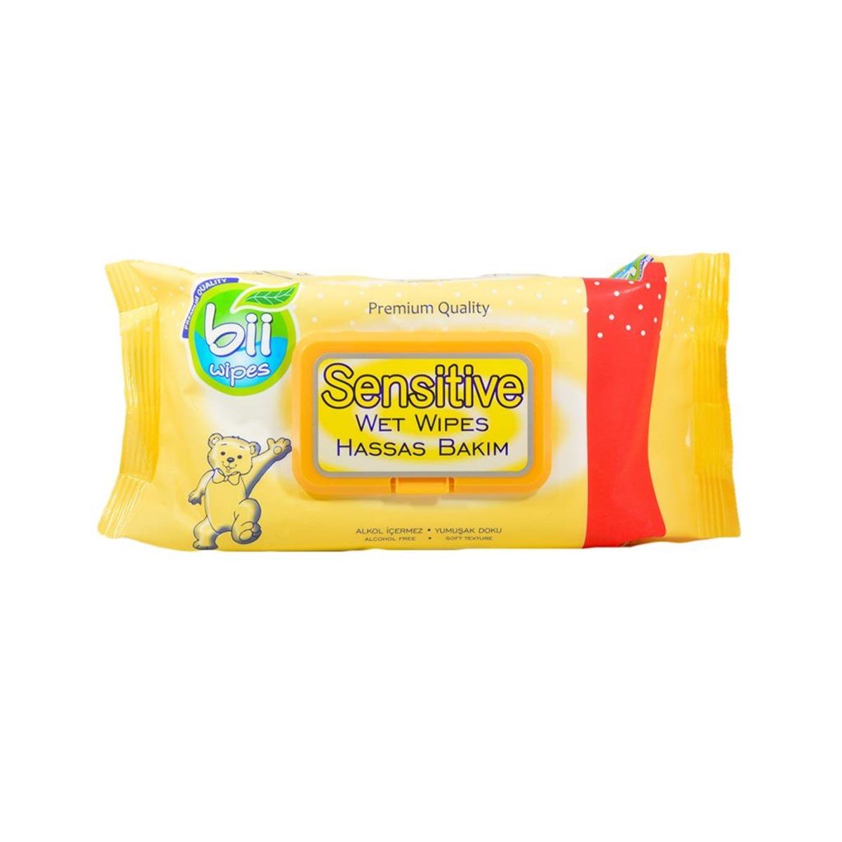 Bii Wipes Sensitive Hassas Bakım Islak Mendil 60 Adet