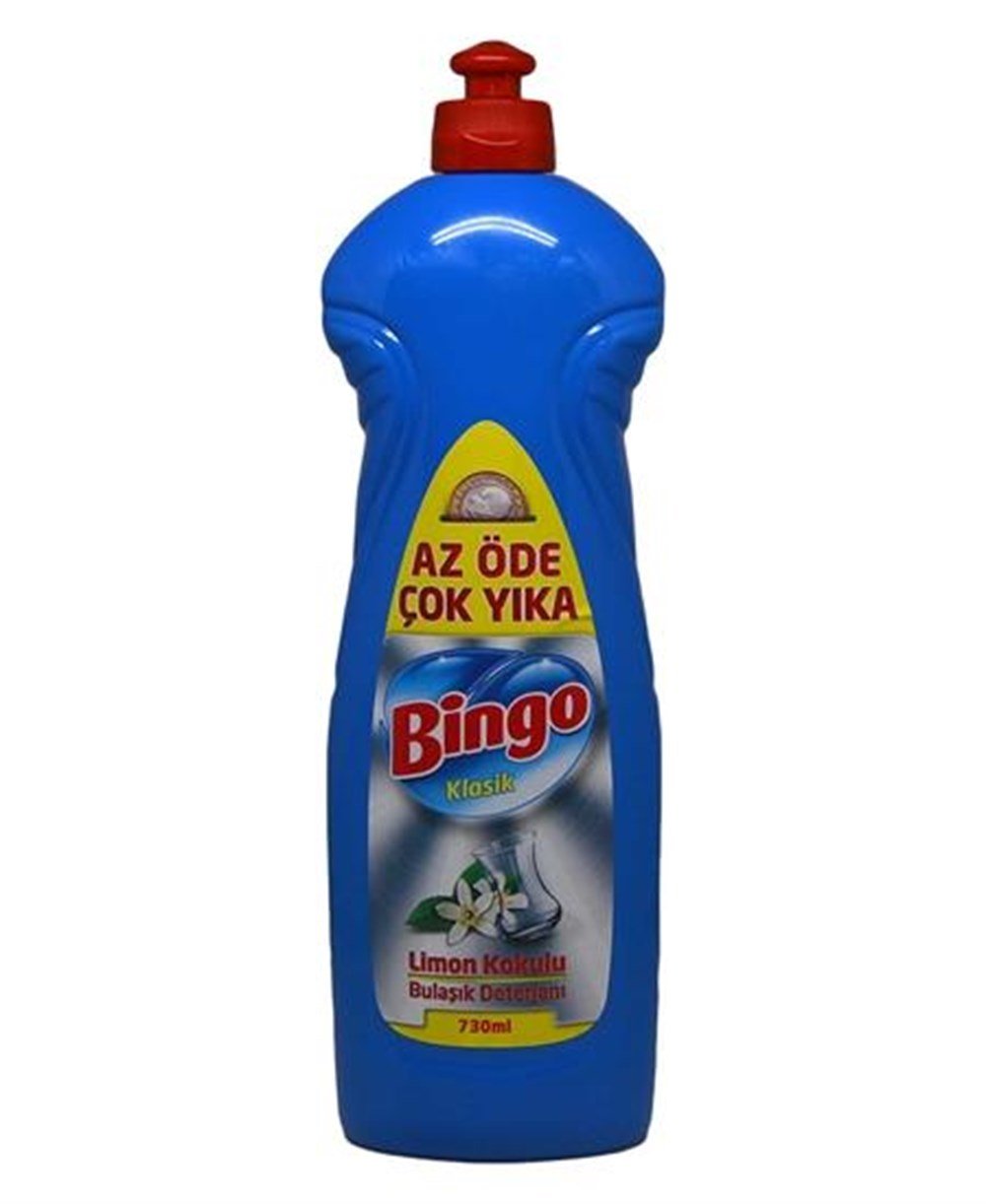 Bingo Klasik Limon Kokulu Sıvı Bulaşık Deterjanı 730 ml