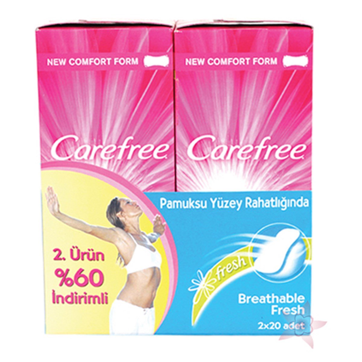 Carefree Cotton Fresh Günlük Ped (40 Adet)
