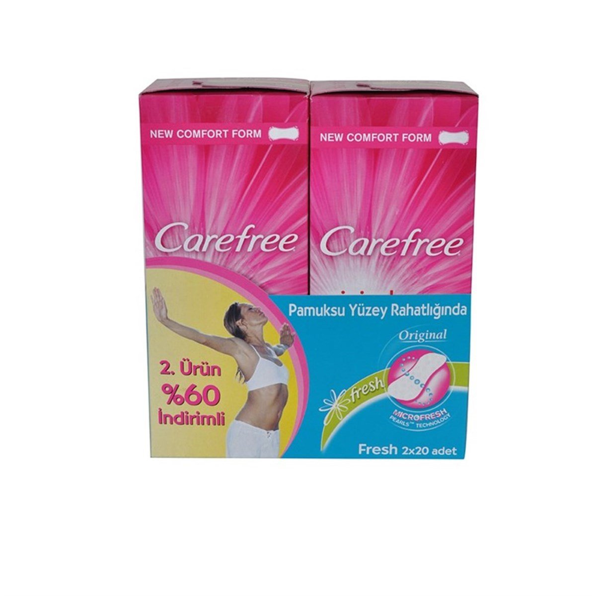 Carefree Hijyenik Ped Original Fresh (40 Adet)