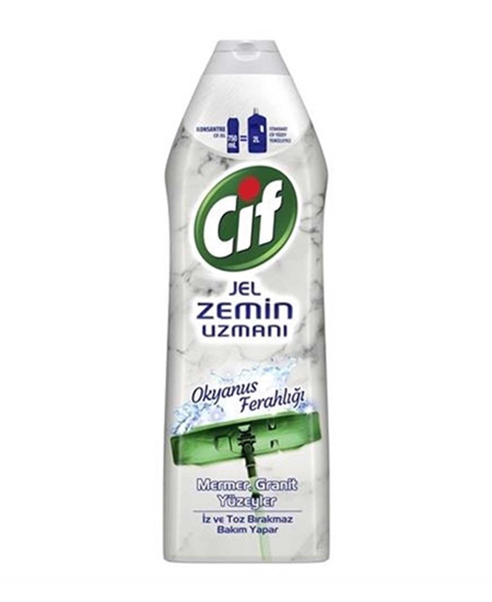 Cif Jel Zemin Uzmanı Okyanus Ferahlığı Mermer Granit Yüzeyler 750 Ml