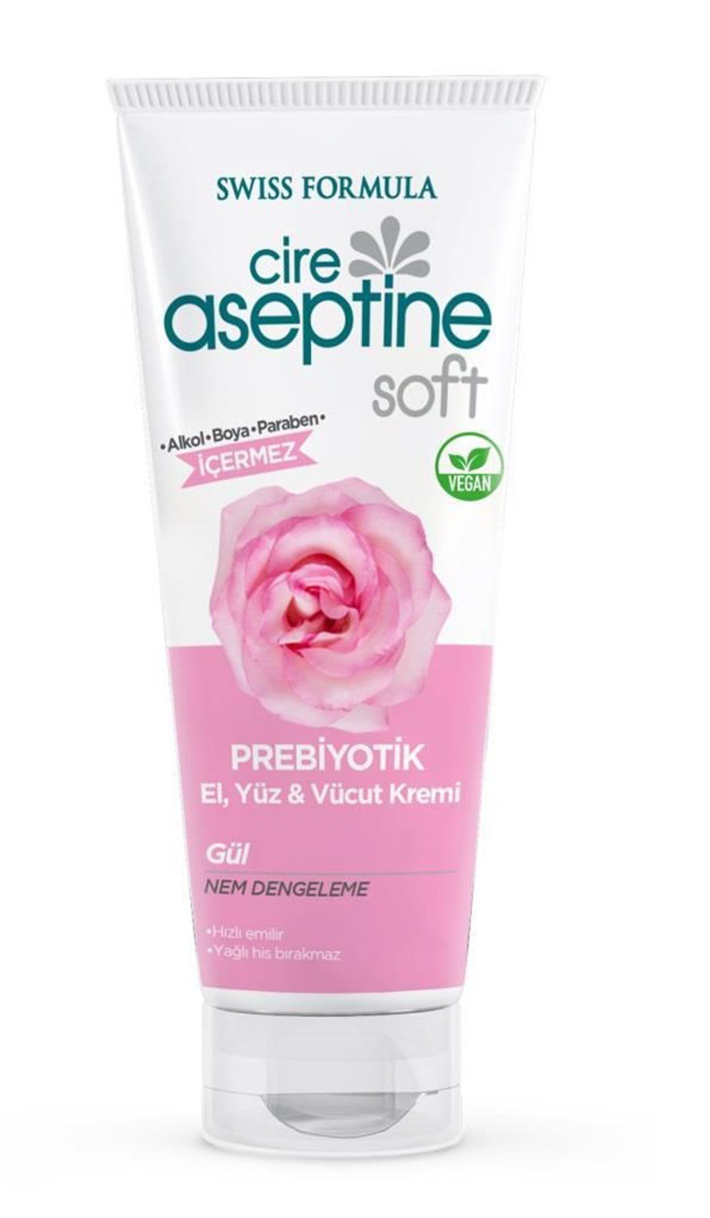 Cire Aseptine 75 Ml Soft Prebiyotik El Yüz Vücut Kremi Gül