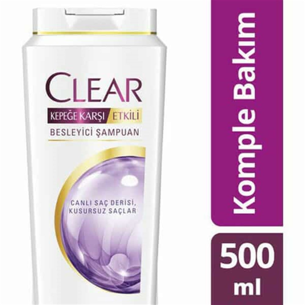 Clear Şampuan 500Ml Kepeğe Karşi Etikili