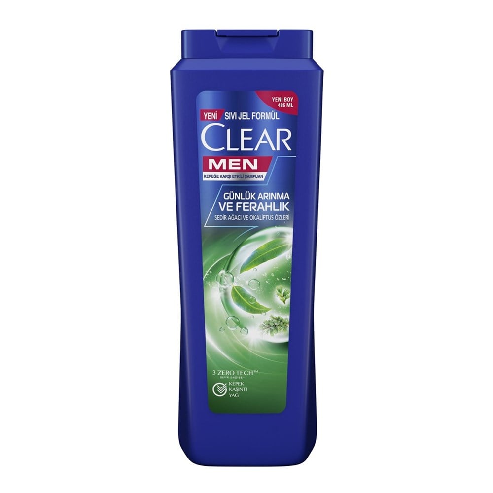 Clear Şampuan Men 485 Ml Günlük Arınma & Ferahlık