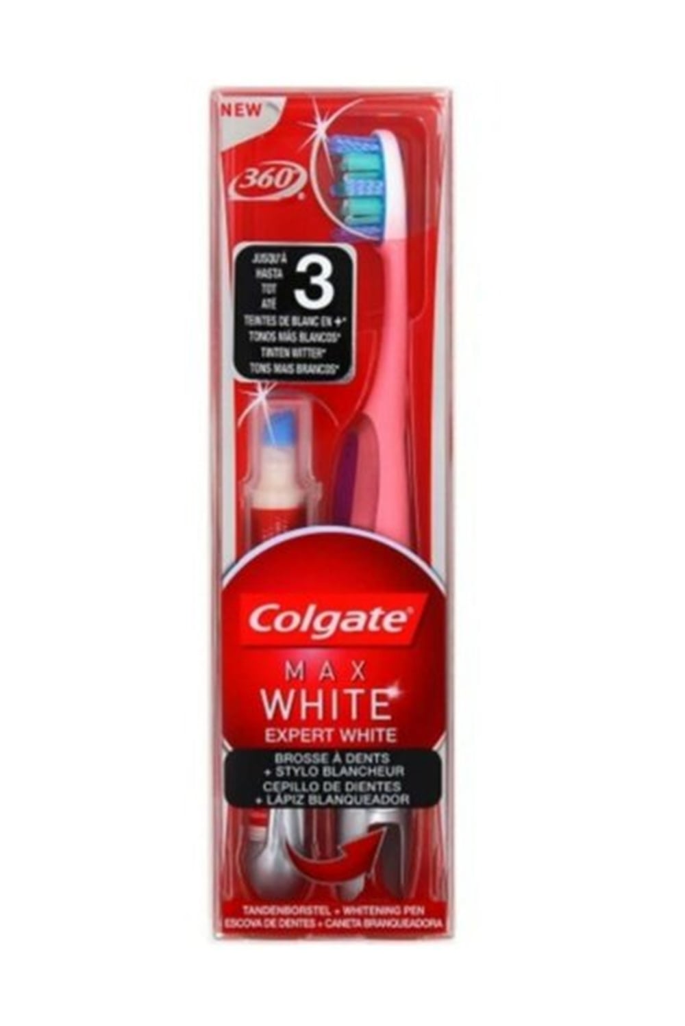Colgate Diş Beyazlatıcı Kalem Max White + 360 Medium Fırça