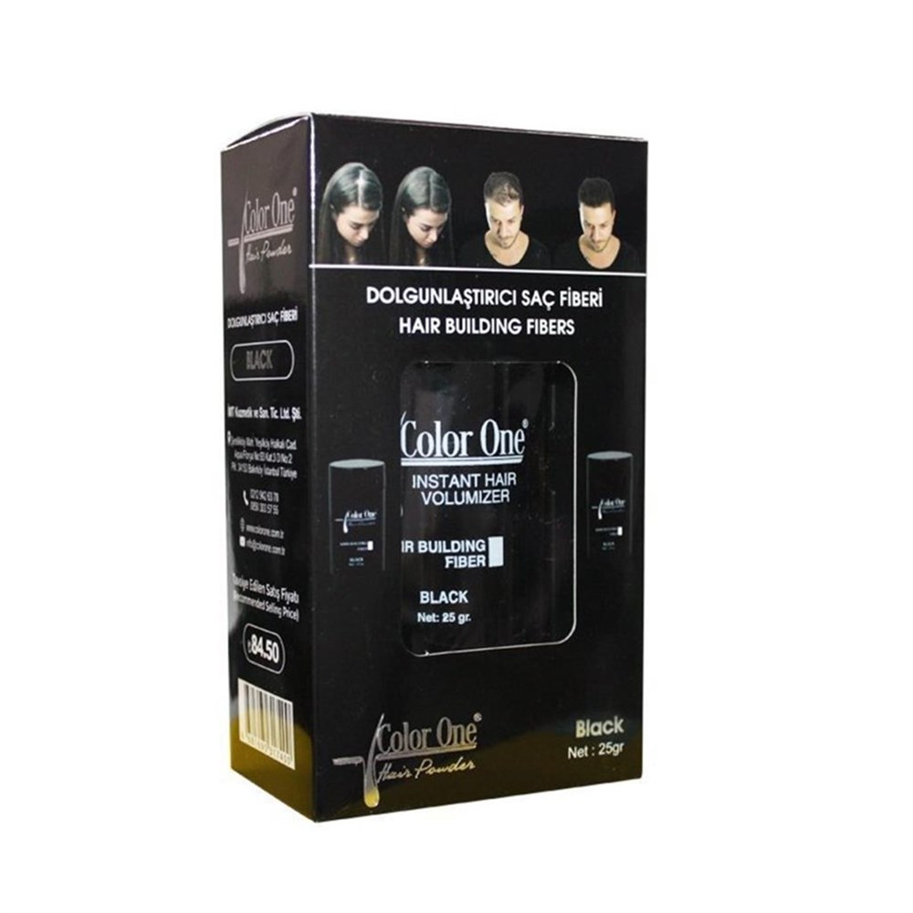 Color One Dolgunlaştırıcı Saç Fiberi Siyah 25 Gr