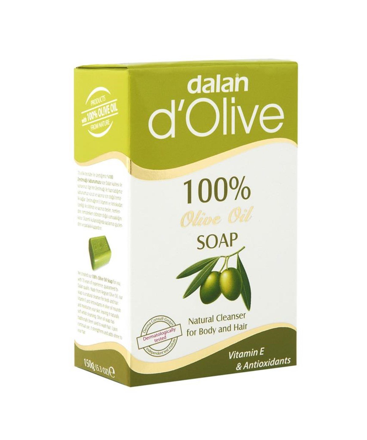 Dalan 100% Olive Oil Soap Sabun 150Gr