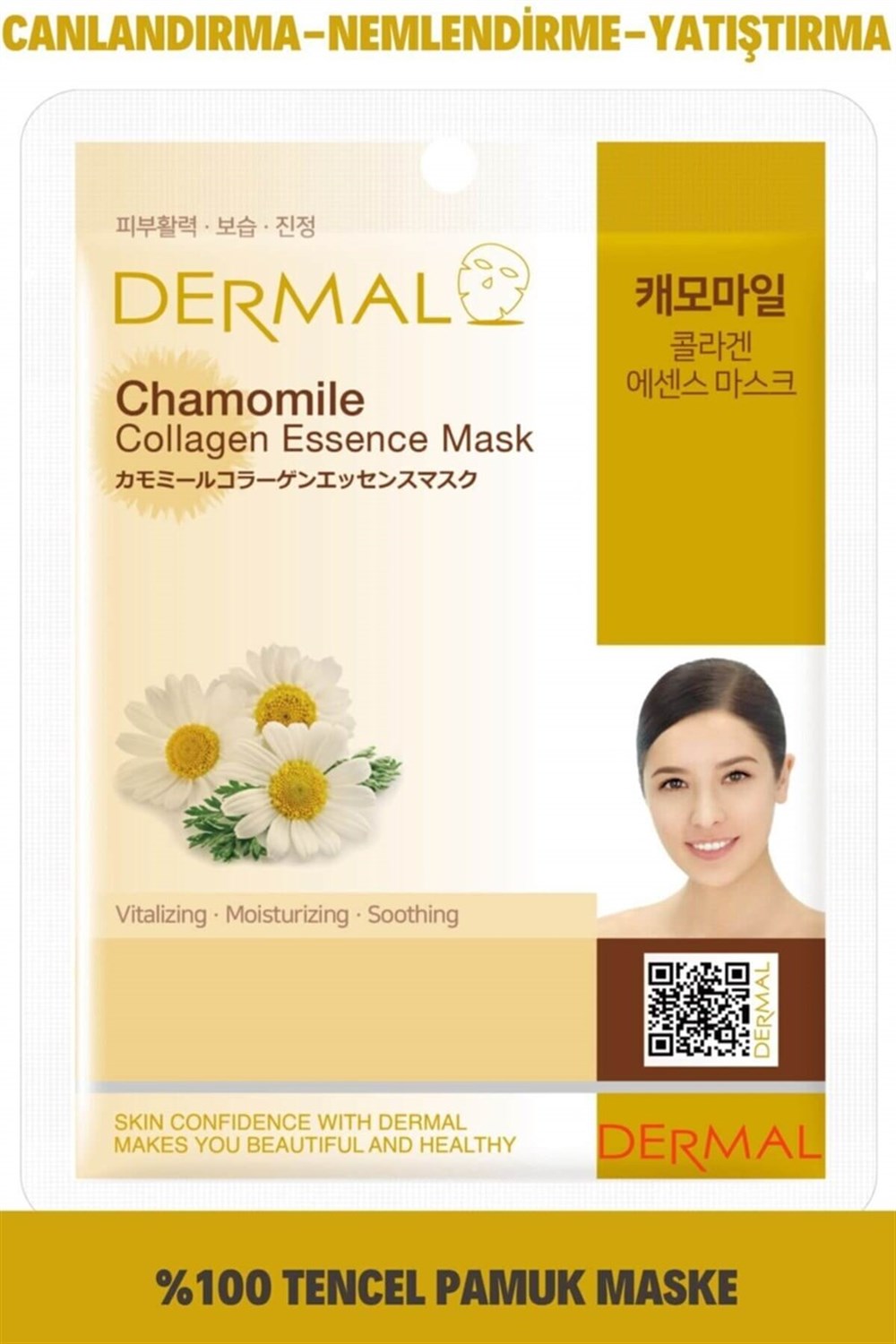 Dermal Chamomile Collagen Essence Maske 23Gr