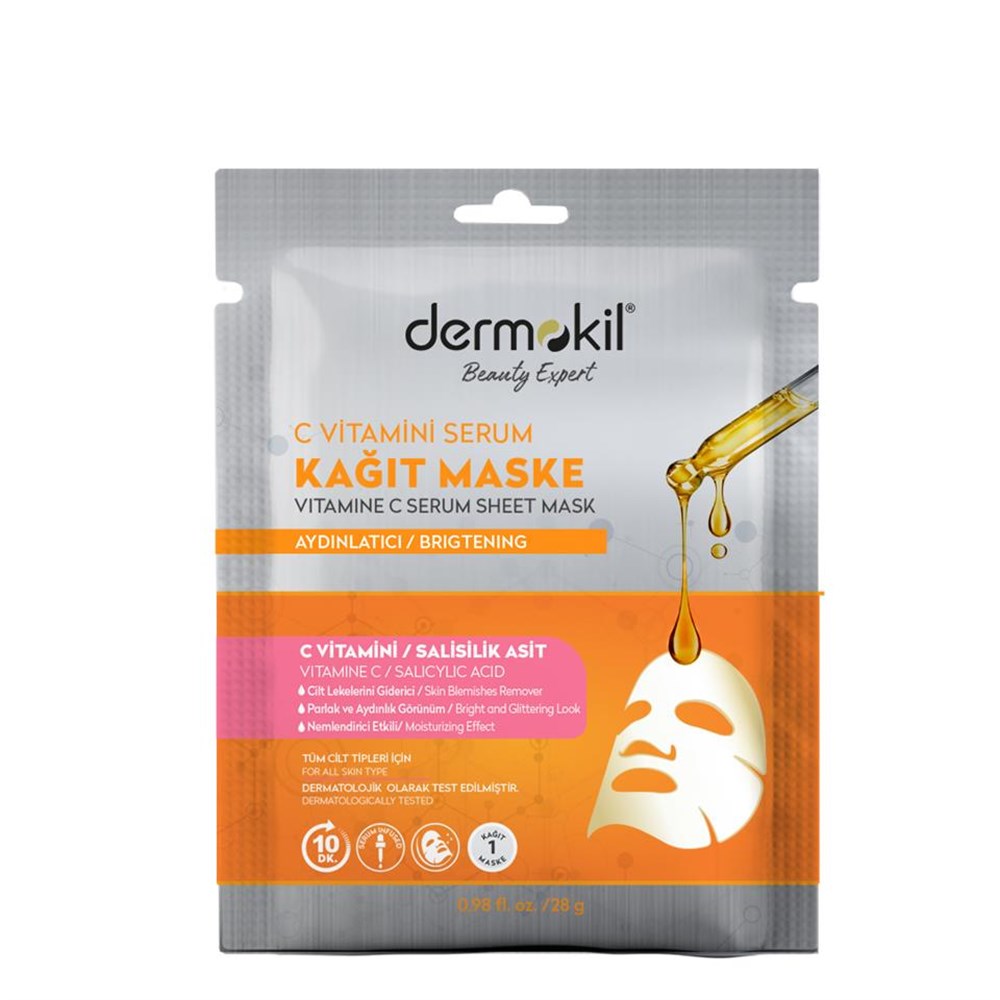 Dermokil  C Vitamini Serum Kağıt Maske 28 gr