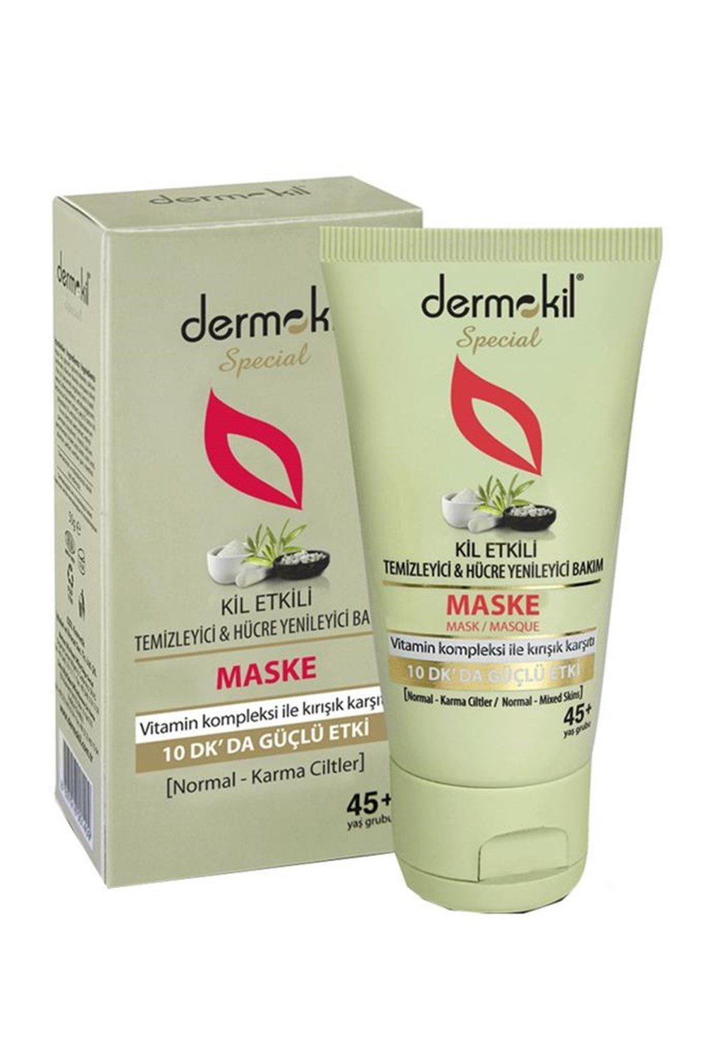 Dermokil Kil EtkiliTemizleyici ve Hücre Yenileyici Maske 50 Ml