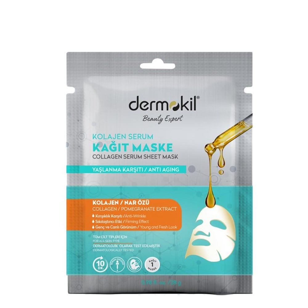 Dermokil Kolajen Serum Kağıt Maske 28 gr