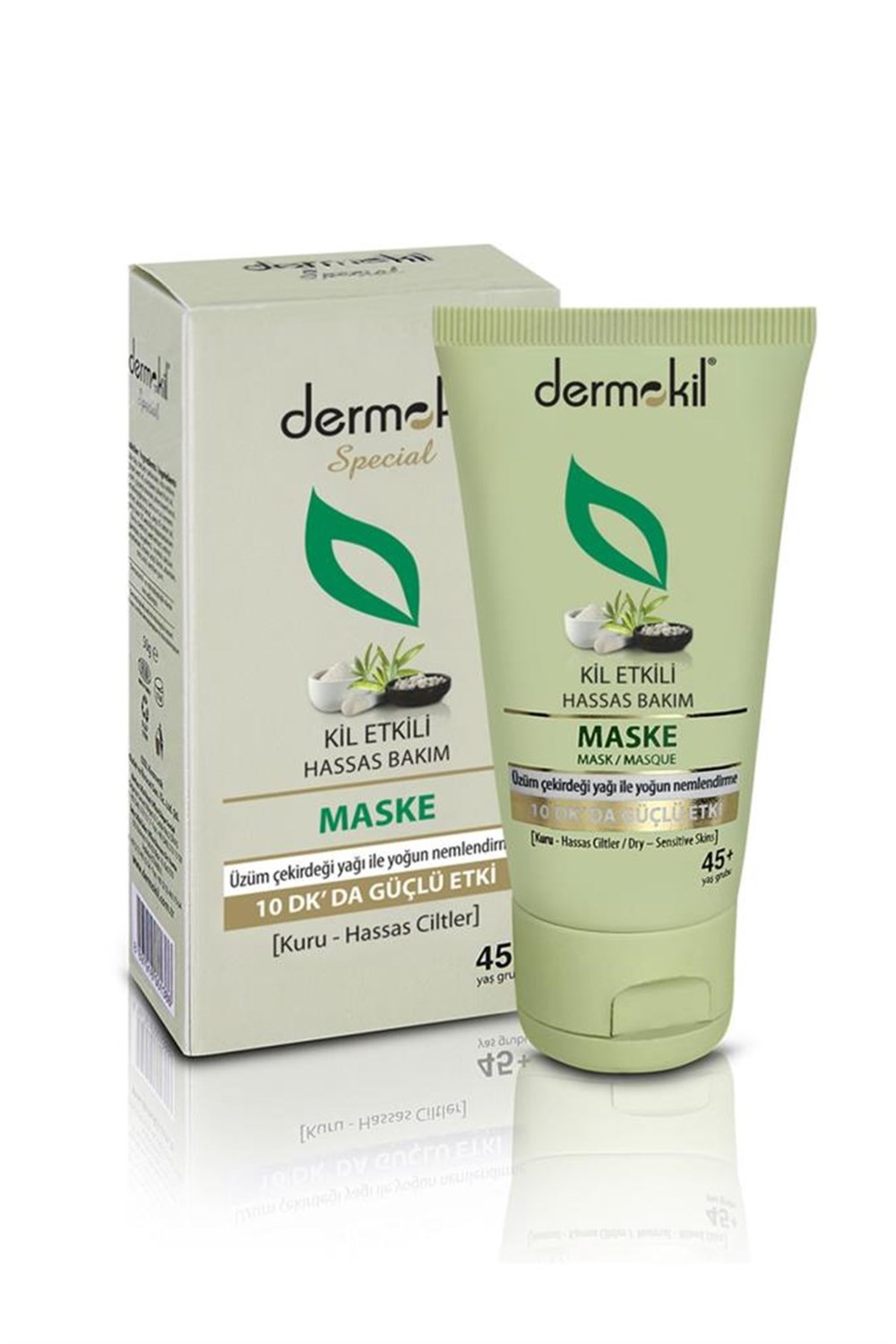 Dermokil Kuru ve Hassas Ciltler için Kil Etkili Maske 50 Ml