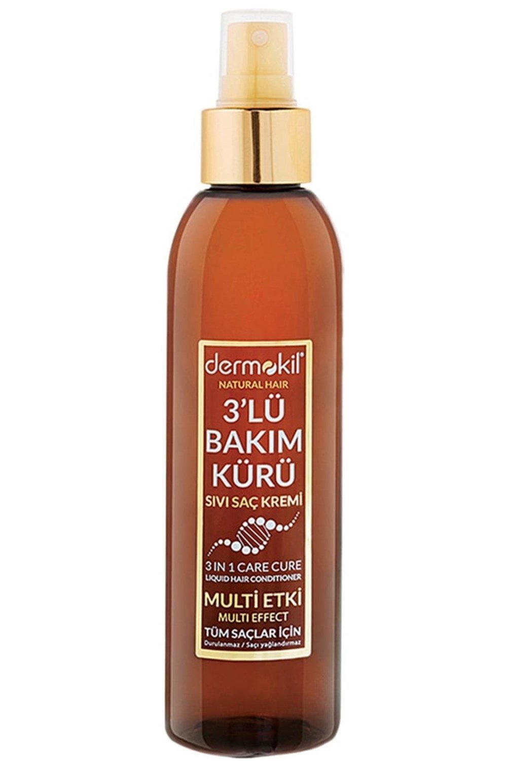 Dermokil Natural Hair Sıvı Saç Kremi 200 Ml 3'lü Bakım Kürü