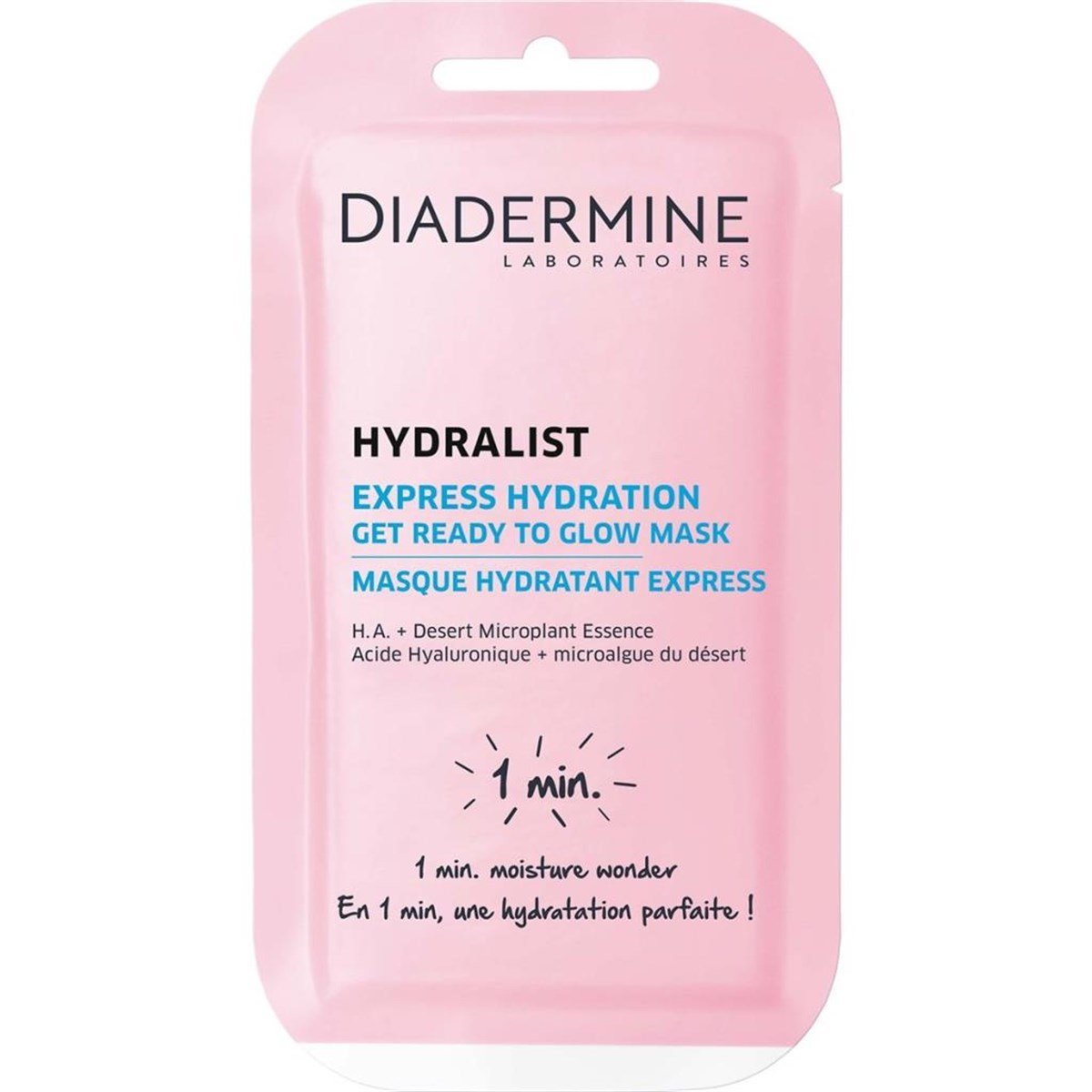 Diadermine Hydralist Express Hydration - Get Ready To Glow Cilt Maskesi 8 ML