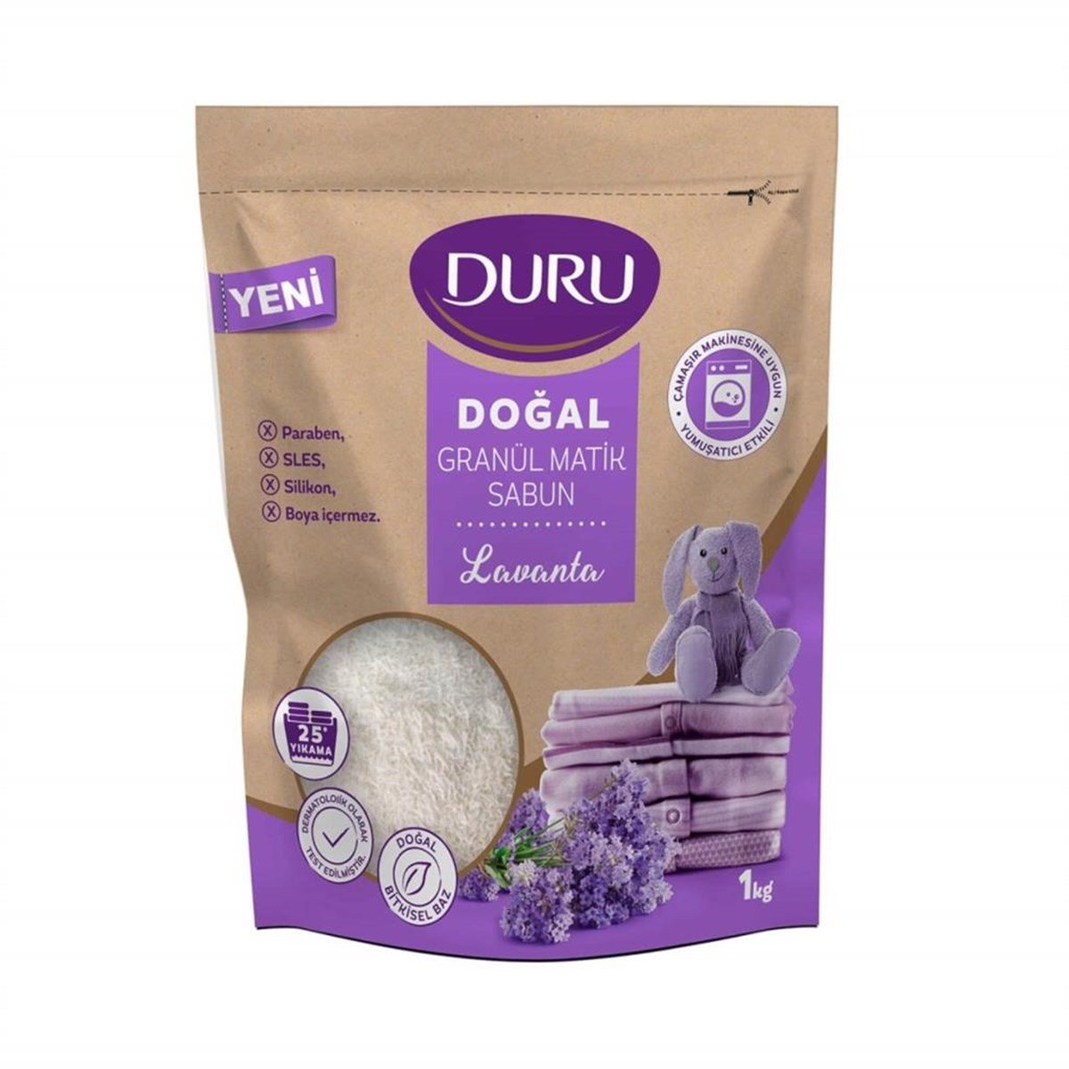 Duru Doğal Granül Matik Sabun Lavanta 1 kg 25 Yıkama
