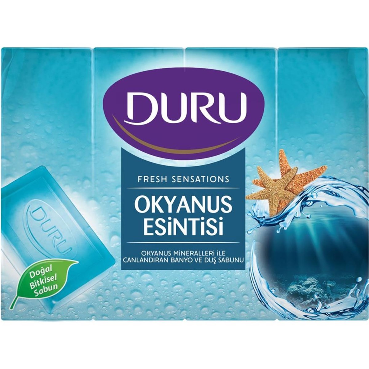 Duru Fresh Sensations Okyanus Esintisi Duş Sabunu 4 Adet 600 GR