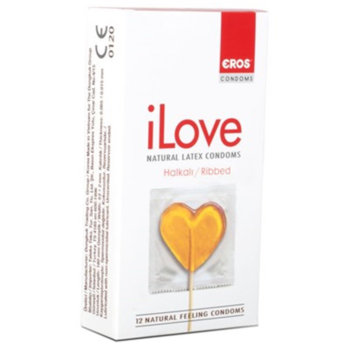 Eros iLove Halkalı Prezervatif 12'li
