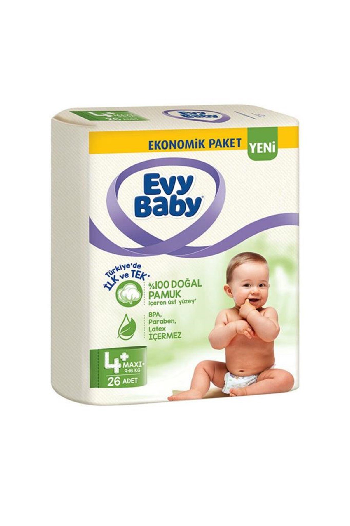 Evy BabyEvy Baby Bebek Bezi 4 Maxi 9/16Kg 26Adet